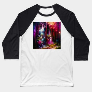 Fantasy Forest Landscape Baseball T-Shirt